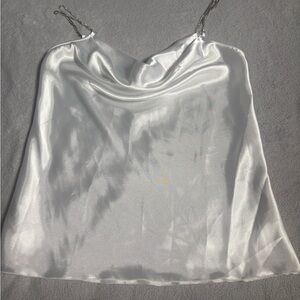 Nicole Miller White Satin Camisole